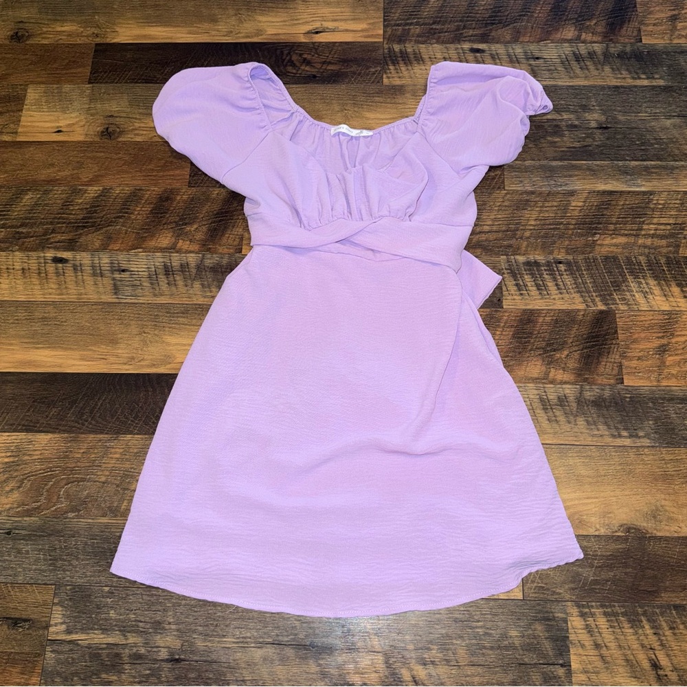 Altar'd State Lilac Textured Dress